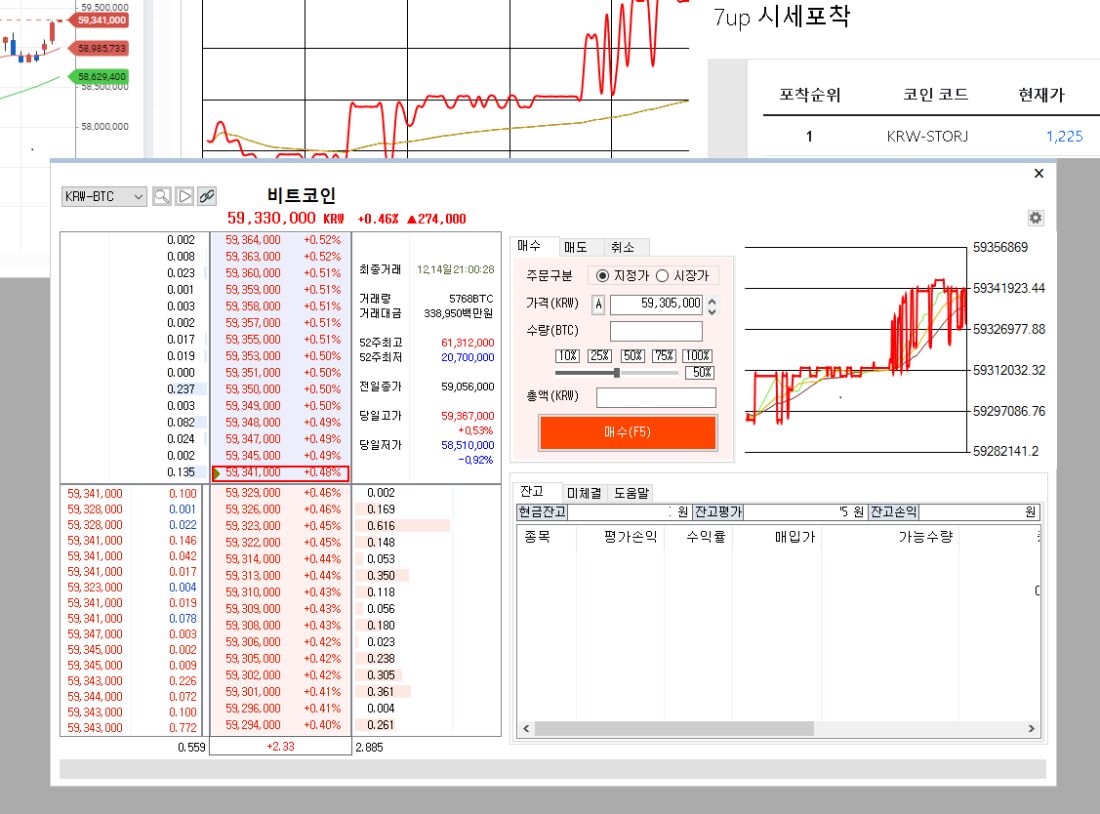 코인거래도 주식처럼 HTS로] 신개념 가상화폐 거래 PC용 프로그램 by 7up비트 | wadiz