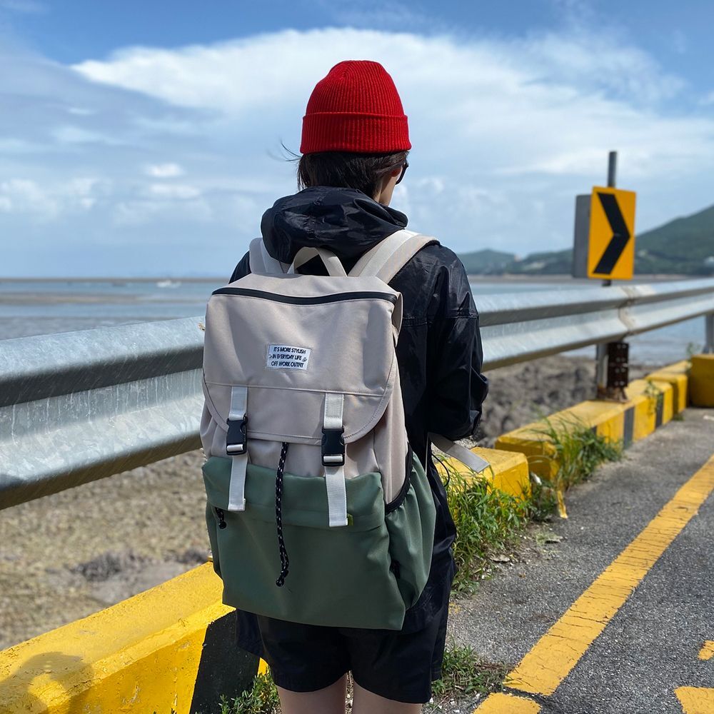 anello laptop backpack Commute (Black) Signature backpack model with hinge clasp opening Black Anello Backpack Waterproof Anello