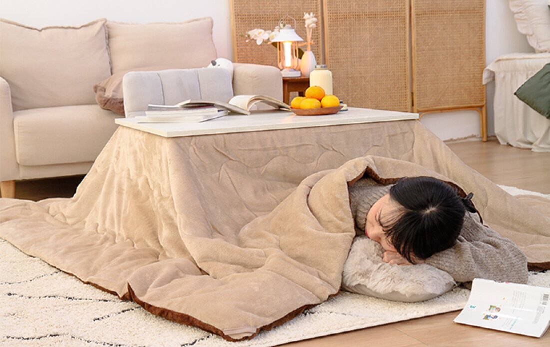 Nitori Korea Launch] Limited 50 Kotatsu Sets! Heater + Reversible