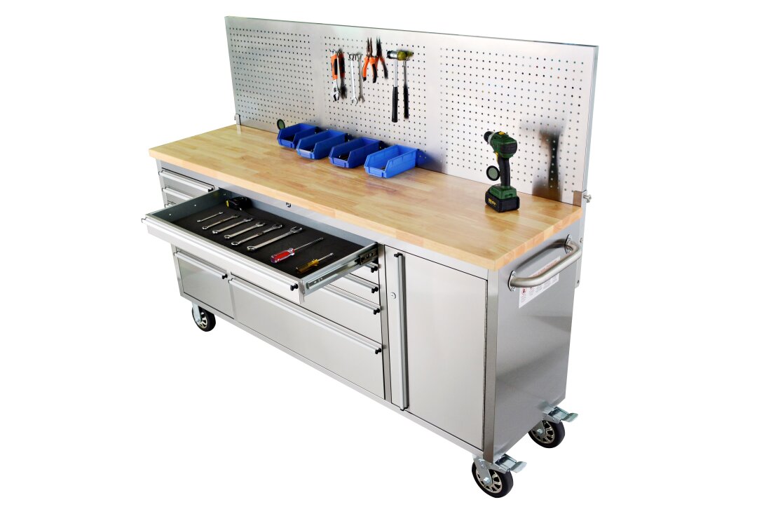 Elevate Your Space with a Rolling Workbench Stainless Steel Tool