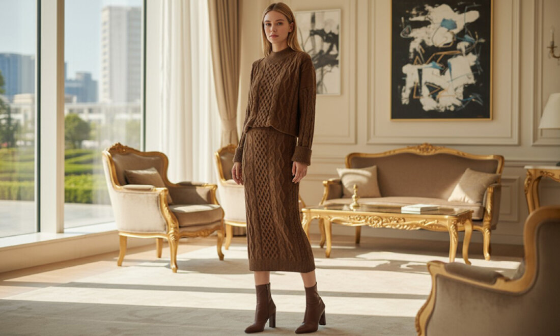 Twist Knit Set] Timeless Classic Cable Knit Premium Set Loved