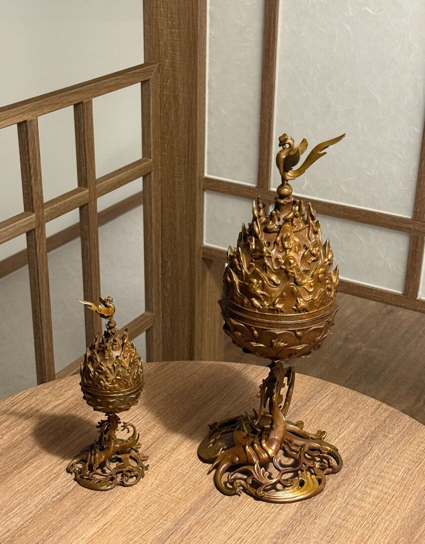 博物館の香炉を私の空間に｜百済金銅大香炉・獅子装飾蓋付き香炉 by