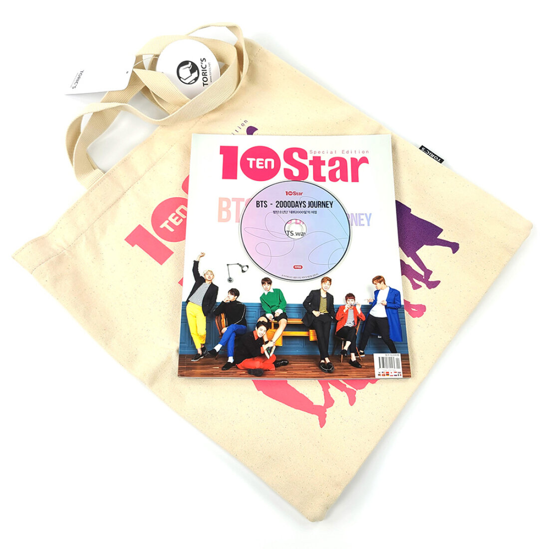 10star BTS- ̗̀ ( ˶'ᵕ'˶) ̖́- BTS 10STAR Official Limited Set: Photo Book + CD + Eco Bag +